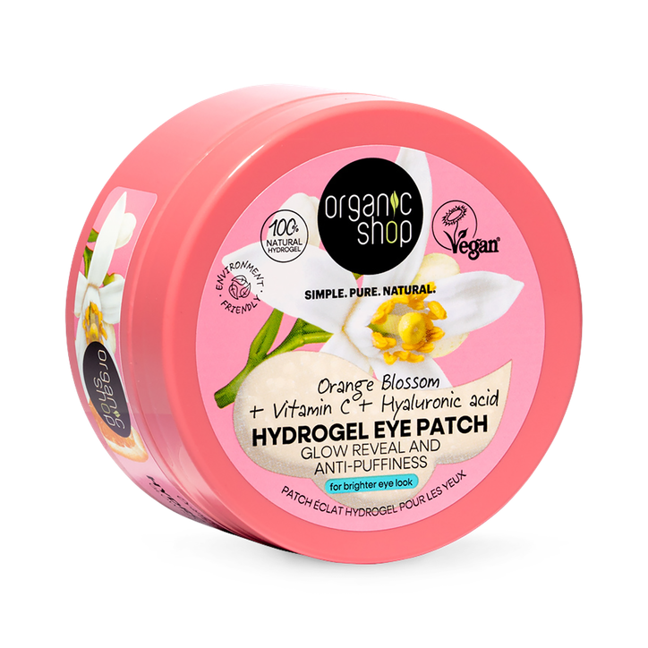 Organic Shop Orange Blossom Hydrogel Eye Patch Glow Reveal and Anti-Puffiness 60pcs