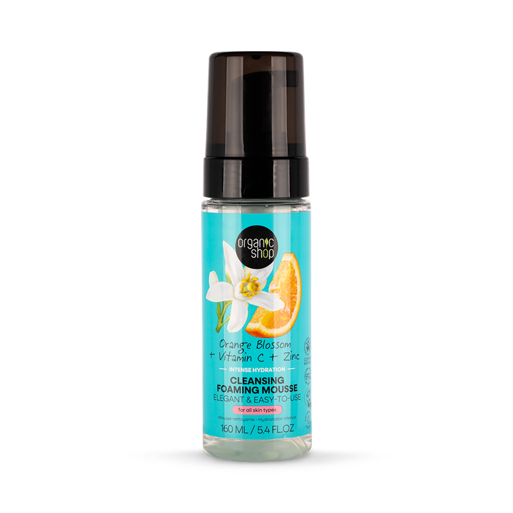 Organic Shop Orange Blossom Intense Hydration Cleansing Foaming Mousse 160ml