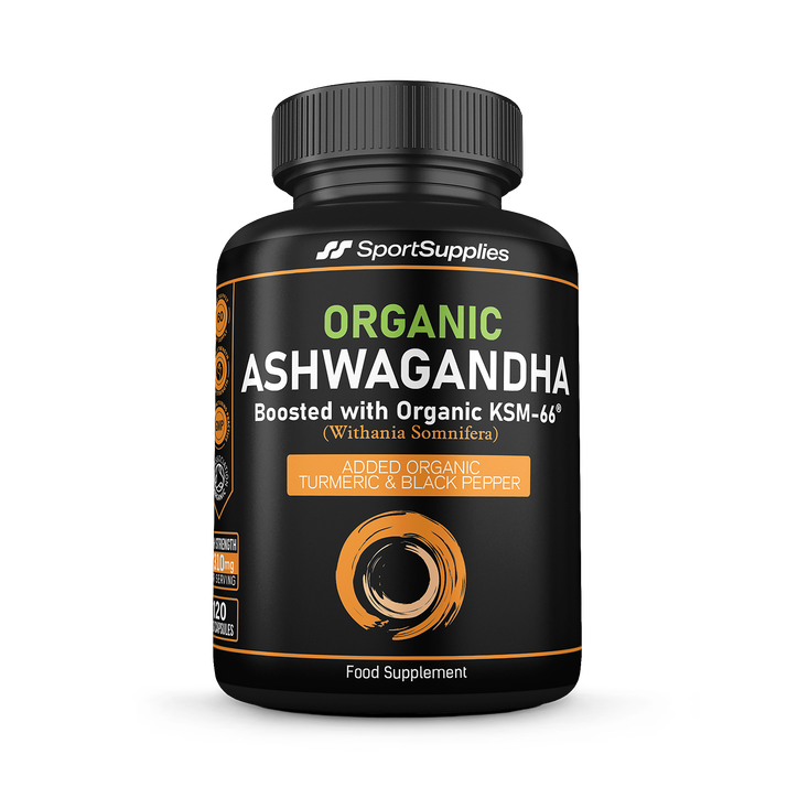 Organic Ashwagandha boosted with KSM-6666, Turmeric, Ginger and Black Pepper