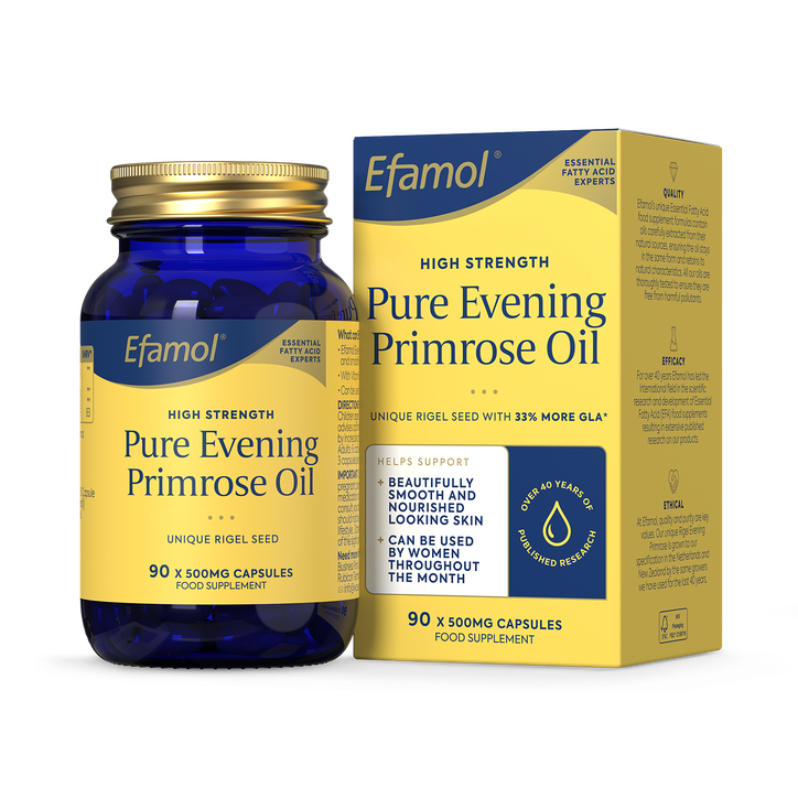 Pure Evening Primrose Oil - 90 Capsules - 500mg