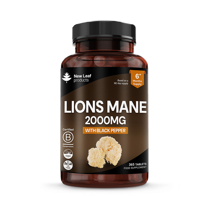 New Leaf Products Lions Mane Tablets 365 Tablets