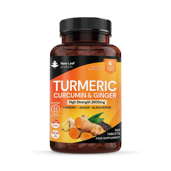 New Leaf Products Turmeric, Curcumin & Ginger 365 Tablets