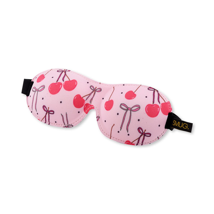 Contoured Sleep Mask Pink Cherries