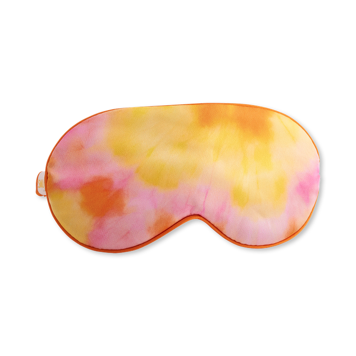 Satin Sleep Mask Orange Tye Dye