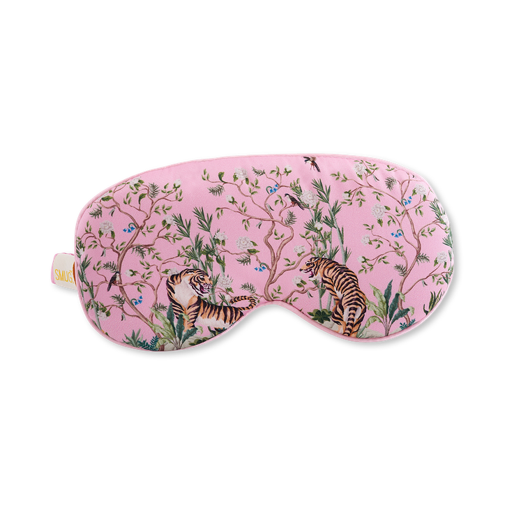 Smug Cloud Padded Satin Sleep Mask Tiger