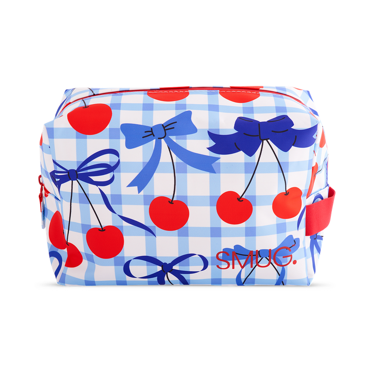 Wash Bag Blue Cherries