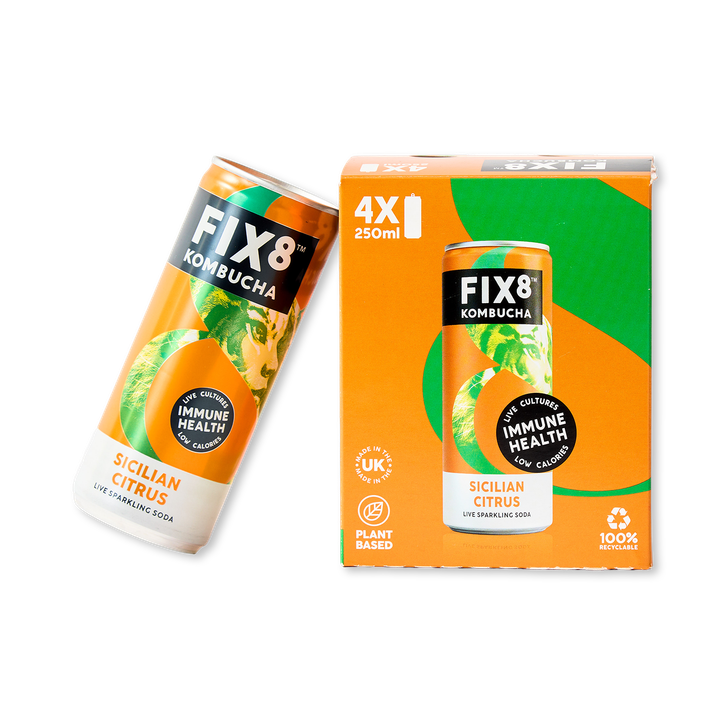 Fix8 Kombucha Orange 4 x 250 ml