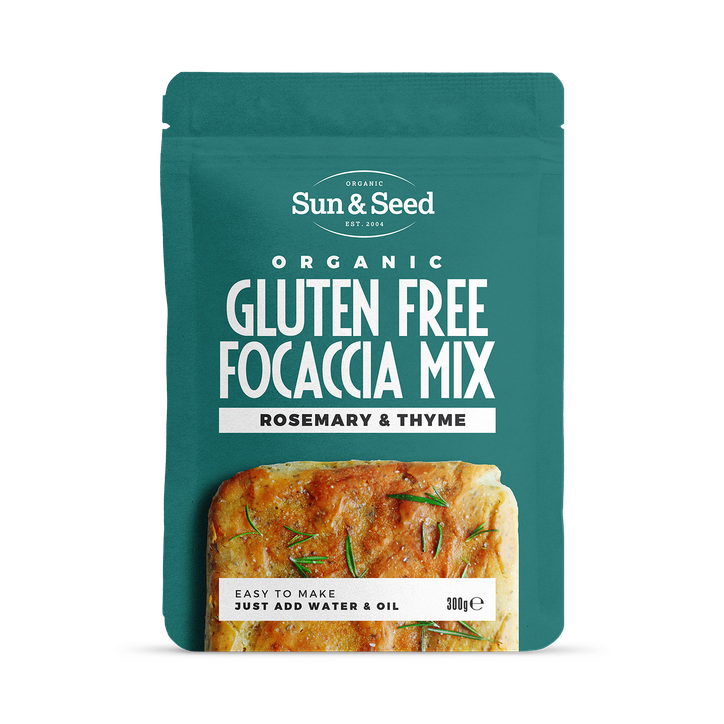 Sun & Seed Organic Gluten Free Focaccia Mix Rosemary & Thyme 300g