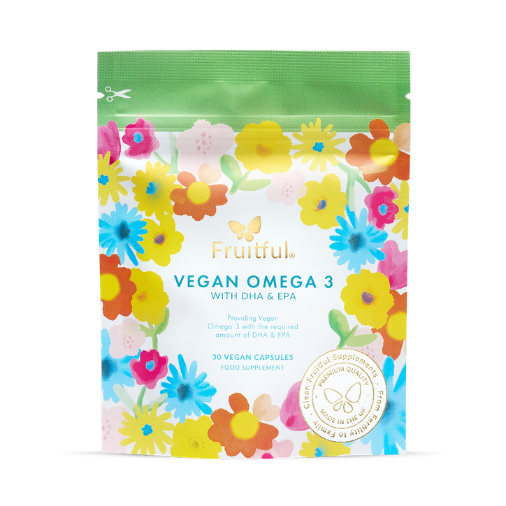 Fruitful Vitamins Vegan Omega 3 - DHA + EPA Softgels - 30's