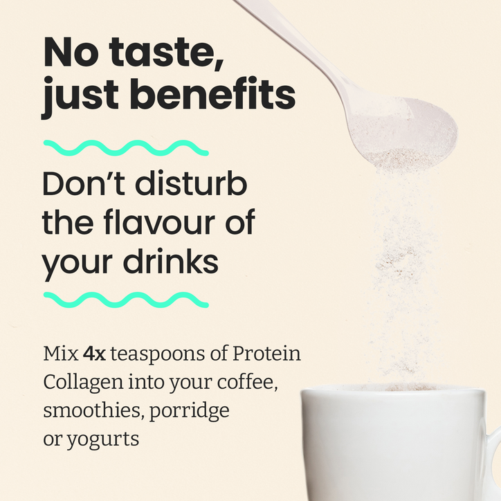 Feel Complete Protein Collagen Powder - Unflavoured Bovine Peptides 10,000mgs - 1 Month Supply 300g image 4