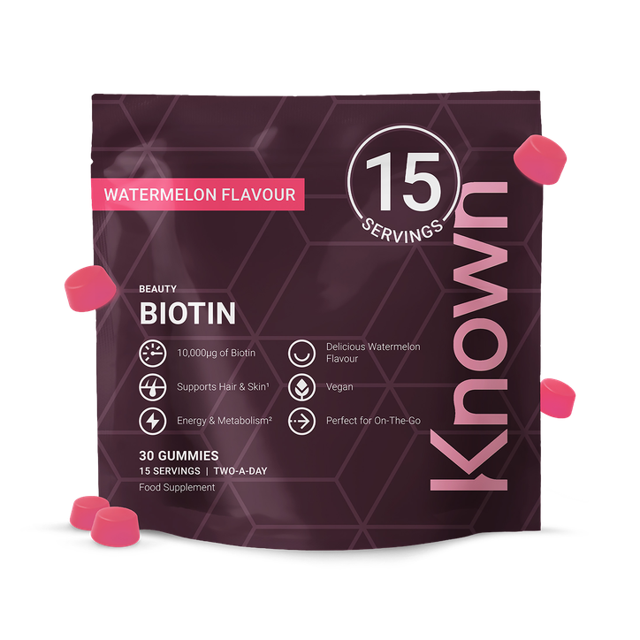 Known Nutrition Biotin 10,000 mcg Watermelon Flavour 30 gummies - 30 gummies