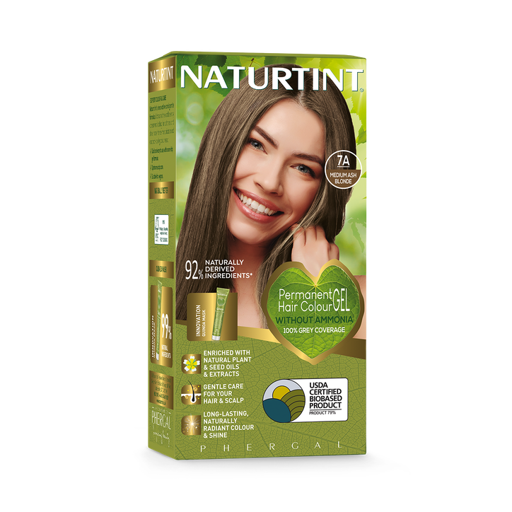 Naturtint Permanent Hair Colour Gel 170ml 7A Medium Ash Blonde 170 ml