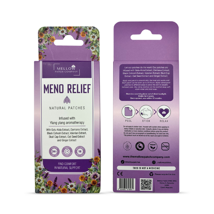 Mellow Patch Company Mellow Patch Natural Topical Patch 18 Piece Meno Relief