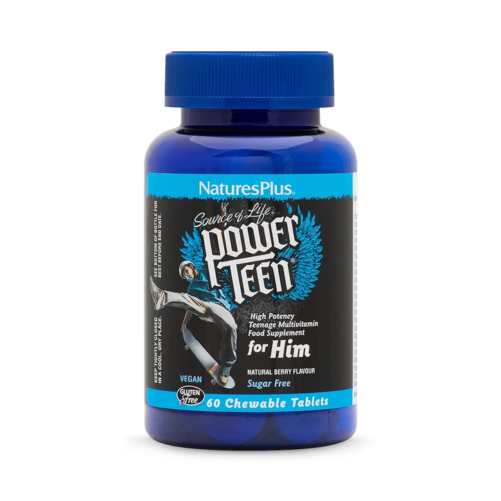 NaturesPlus Source of Life Power Teen Male Chewable Multivitamin 60