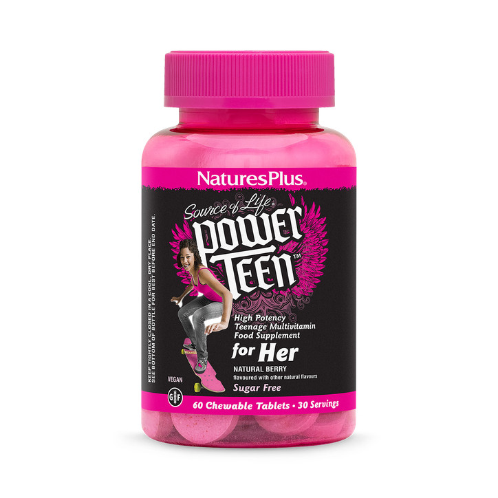 NaturesPlus Source of Life Teenage Female Multivitamin 60 Chewables