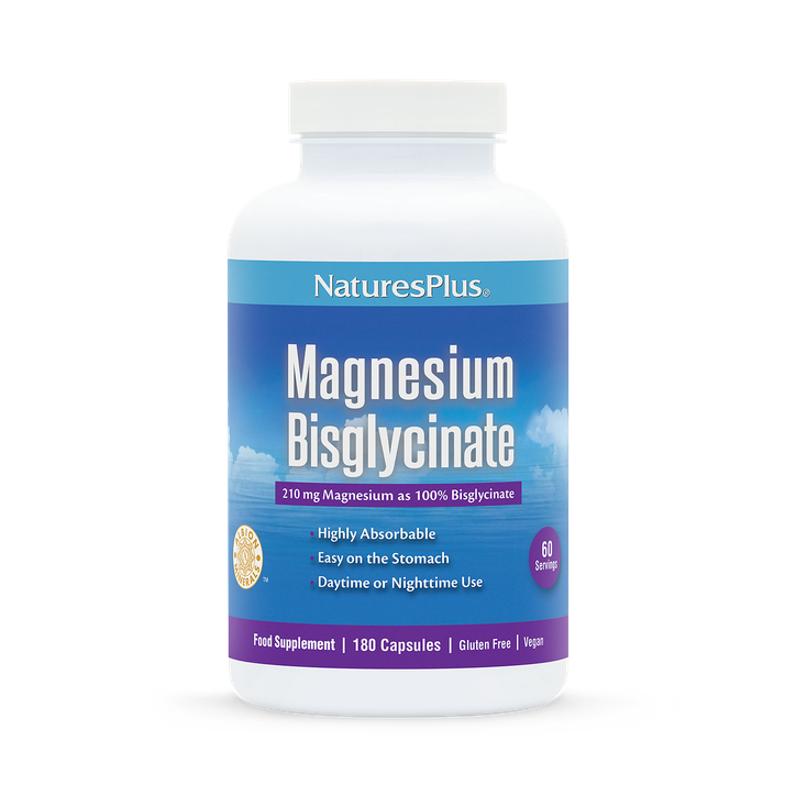 NaturesPlus Magnesium Bisglycinate 180 Capsules