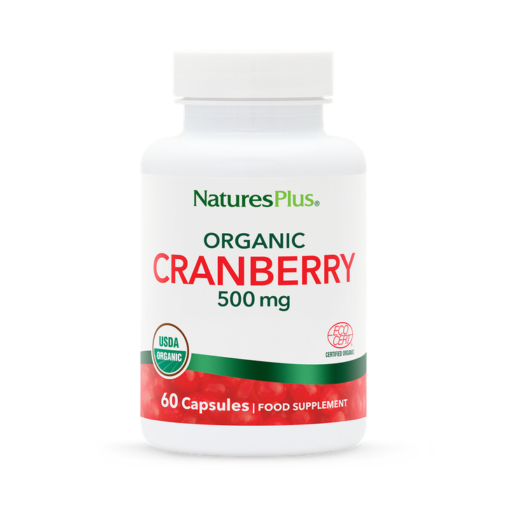 NaturesPlus Cranberry 500mg Organic 60 Capsules