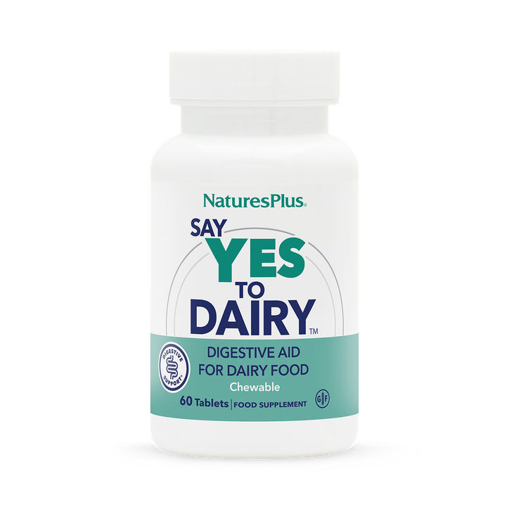 NaturesPlus Say Yes To Dairy Digestive 60 Chewable Tablets