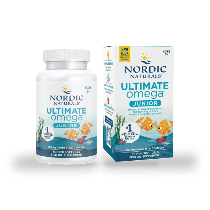 Nordic Naturals Ultimate Omega-3 Junior 680mg 90 Mini Softgels (Strawberry)