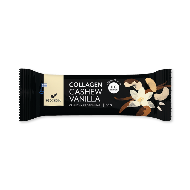 Crunchy Collagen Protein Bar Cashew-Vanilla 12x50g