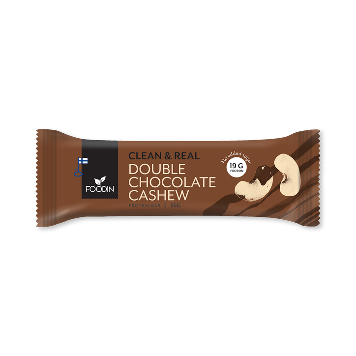 Clean & Real Protein Bar Double Chocolate Cashew 12x55g