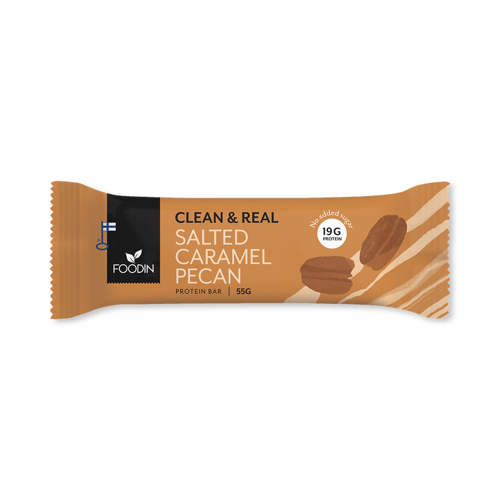 Clean & Real Protein Bar Salted Caramel Pecan 12x55g