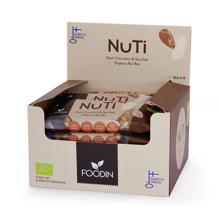 NUTI Dark Chocolate & Sea Salt 15x35g
