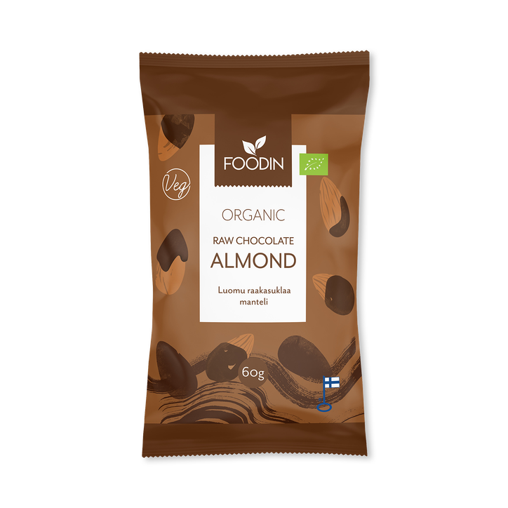 Organic Raw Chocolate Coated Almonds 8x60g