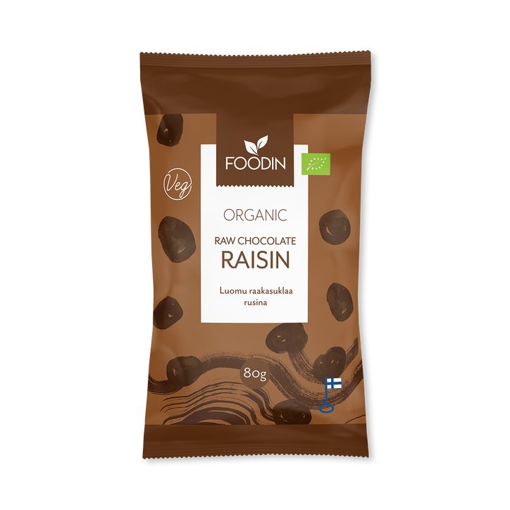 Organic Raw Chocolate Raisins 8x80g