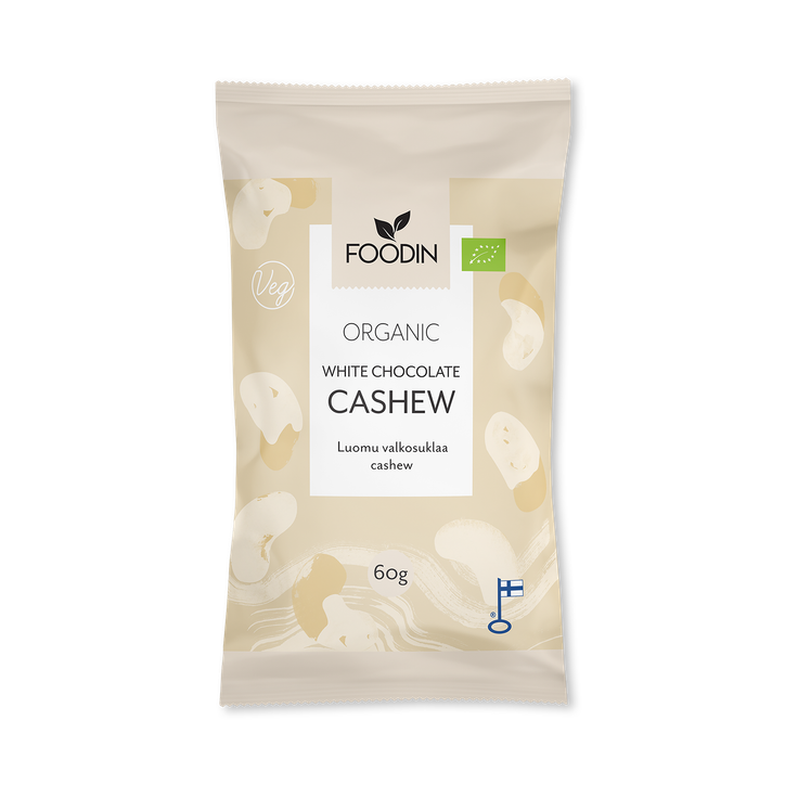 Organic Raw White Chocolate Cashew 8x60g