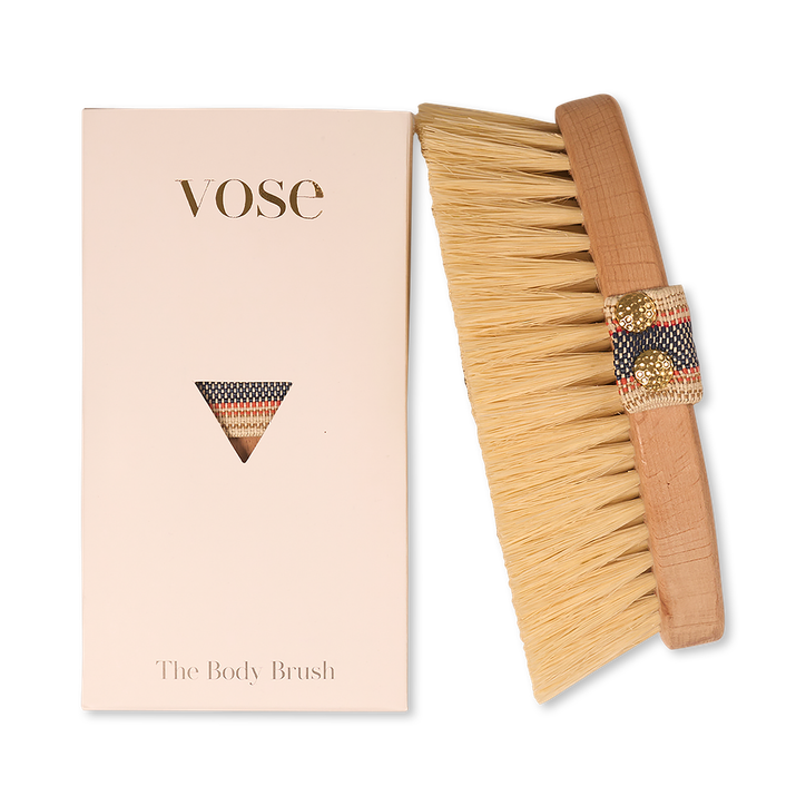 100% Cactus Bristle Vegan Dry Body Brush - Magnolia