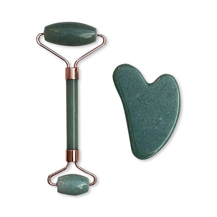 Gua Sha & Face Roller Set - Aventurine