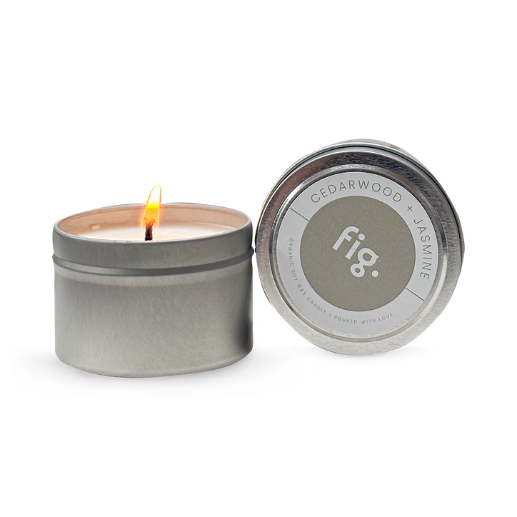 Soy Wax + Pure Essential Oils Handmade Eco Candle - Ceaderwood + Jasmine