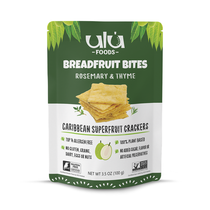 Ulu Foods Breadfruit Bites Rosemary & Thyme Crackers 100g