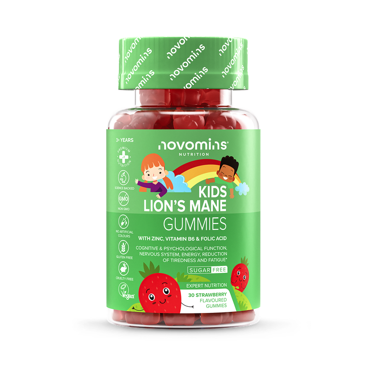 Novomins Kids Lion's Mane Strawberry 30 Gummies