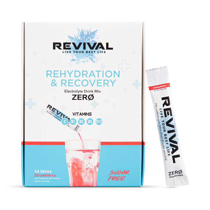 Revival Rehydration & Recovery ZERO - Strawberry 14 pack - 14 Sachets
