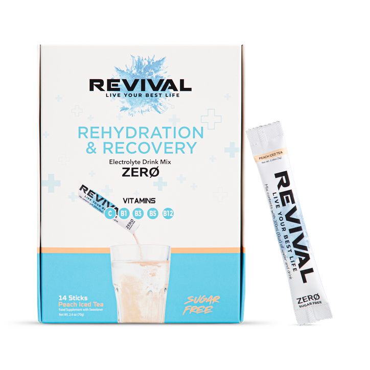 Revival Rehydration & Recovery ZERO  - Peach Iced Tea 14 pack