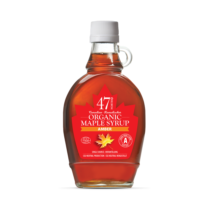 47° North Canadian Organic Maple Syrup Single Source Grade A Amber Rich 250g