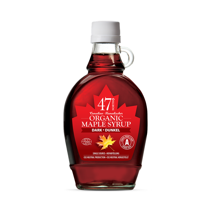 47° North Canadian Organic Maple Syrup Single Source Grade A Dark Robust 250g