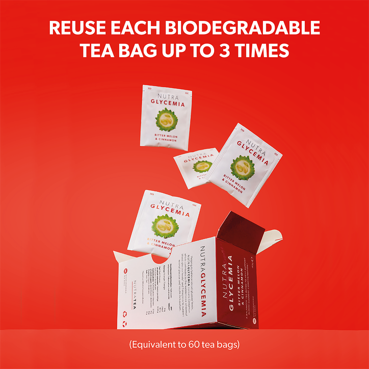 NutraGlycemia Herbal Tea - 20 Tea Bags image 5