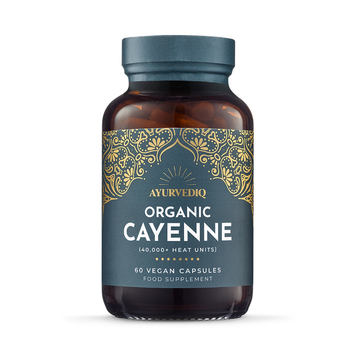 Ayurvediq Organic Cayenne Capsules 60 Capsules