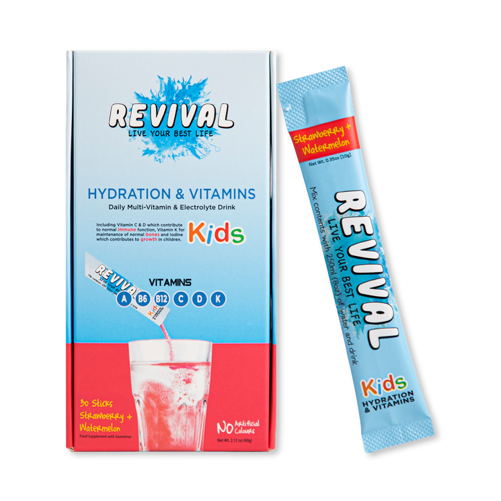 Revival KIDS - Daily Multi-Vitamin & Electrolyte Drink - Strawberry & Watermelon 30 pack 1 30 Sachet