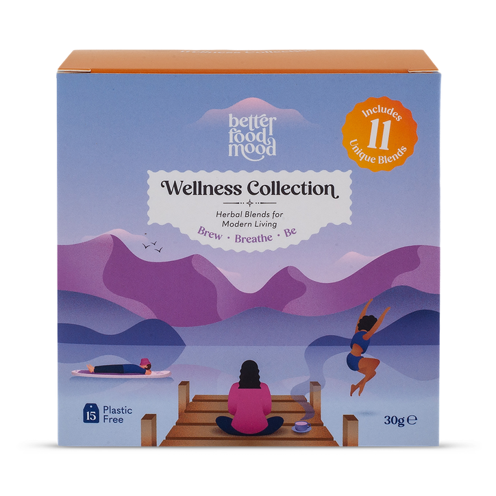 Wellness Collection Box 15 tea bags - Assorted Masala Chai, Turmeric, Ginger, Ashwagandha, Moringa, Tulsi Herbal Tea Blends