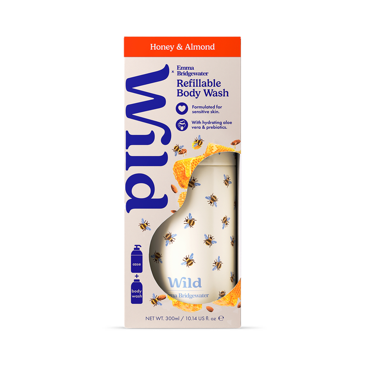 Wild Refillable Body Wash Honey & Almond Starter Pack