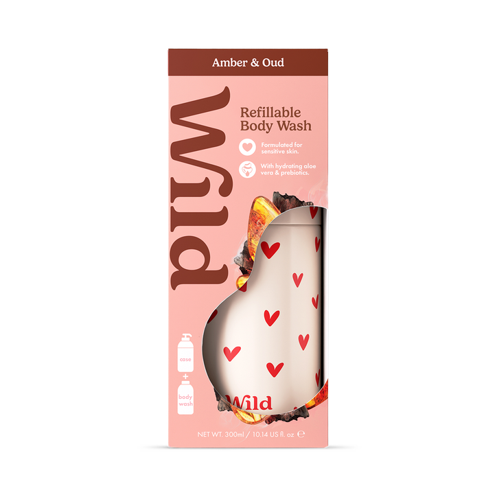 Wild Refillable Body Wash Amber & Oud Starter Pack
