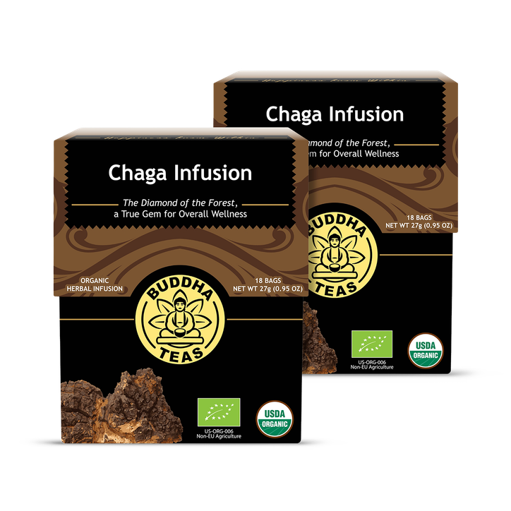 Organic Chaga Mushroom Infusion 2 x 27g Boxes