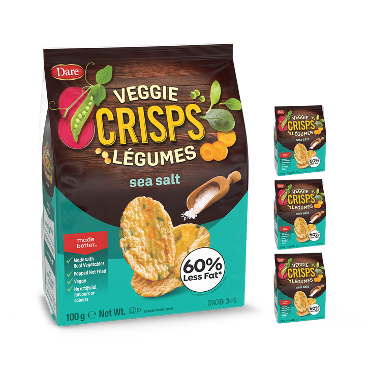 Veggie Crisps - Sea Salt 4 x 100g Bags