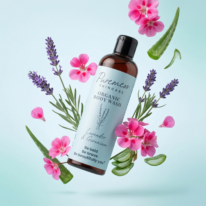 Organic Body Wash 250ml - Lavender & Geranium image 2