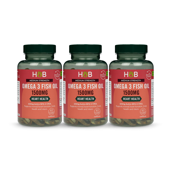 Holland & Barrett Omega 3 Fish Oil 1500mg 360 Capsules Bundle
