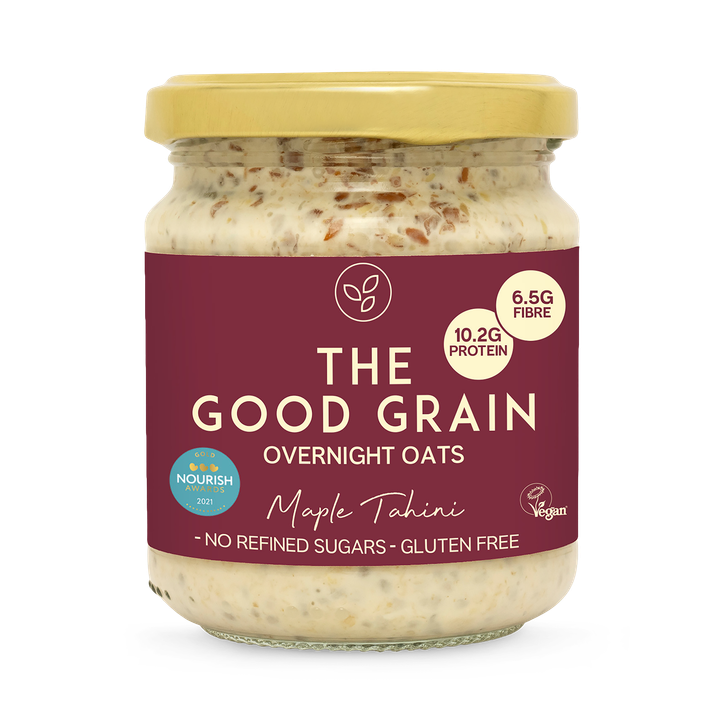 Maple Tahini Overnight Oats